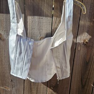 Japna Silver Corset Style Top